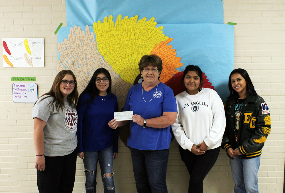 ECHS students raise $1,500 to donate to local food pantry, St. Vincent De Paul in Winnie.