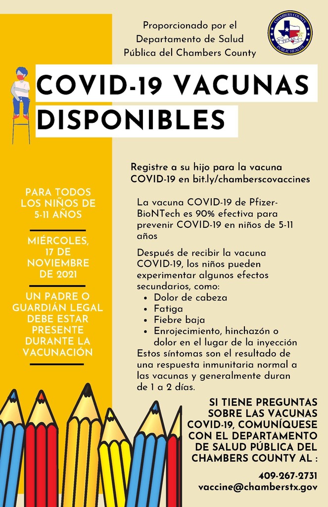 Spanish vaccine flyer