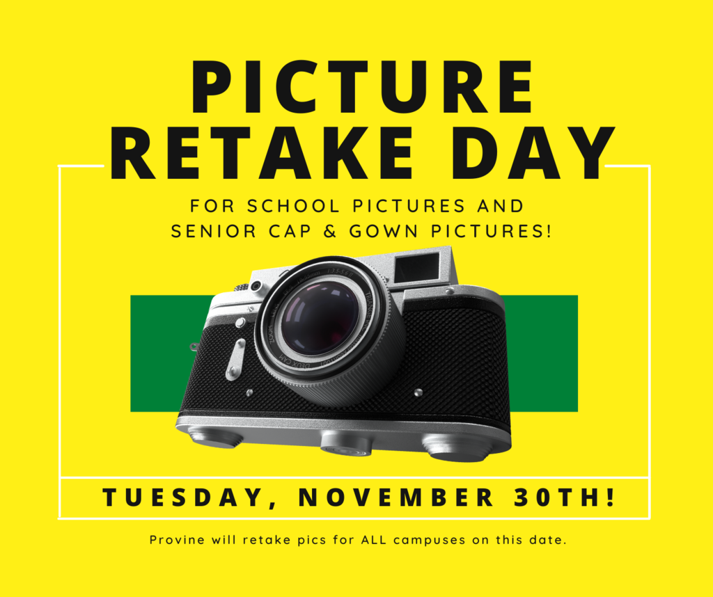 Picture Retake Day - November 30th, 2021