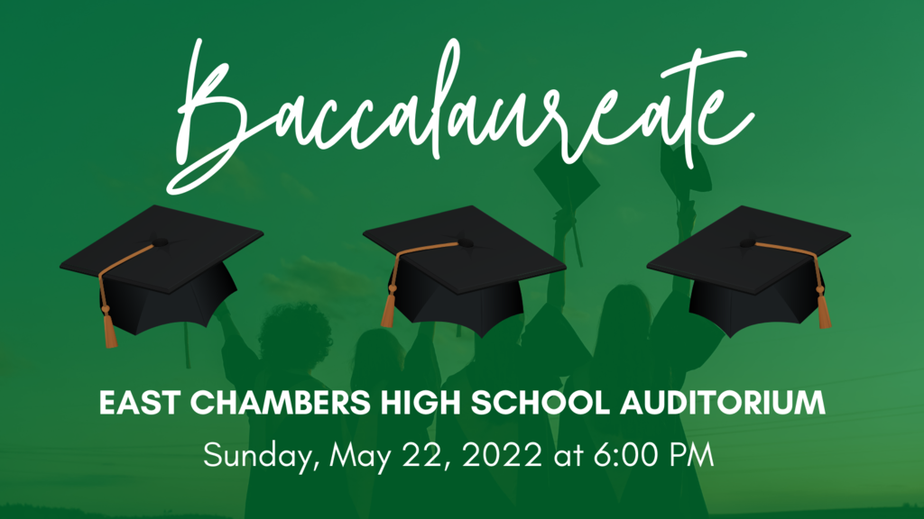 Baccalaureate May 22, 2022 - 6:00 pm
